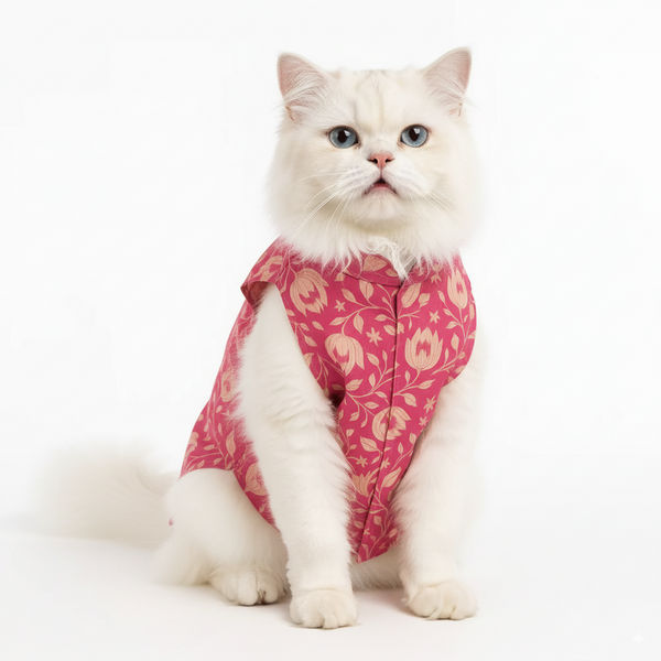 Skatrs Petal Charm Kurta for Dogs and Cats (Pink)