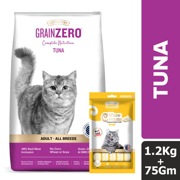Signature Grain Zero Tuna Adult All Breed Adult Cat Dry Food