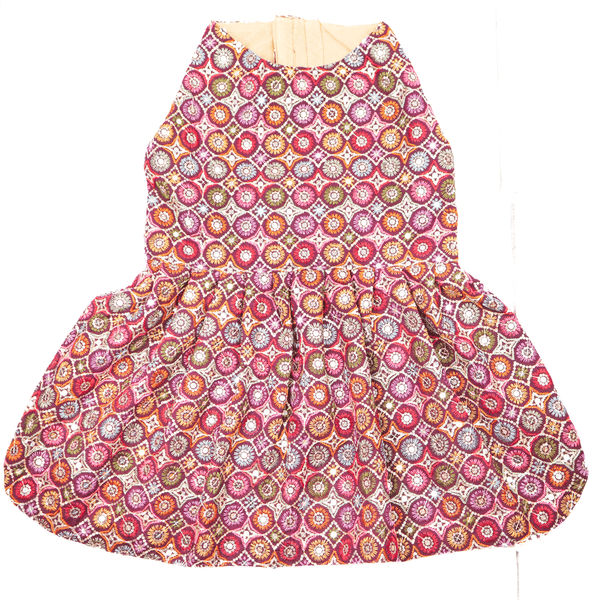 Skatrs Burgundy Regal Ensembl Festive Grace Lehenga for Dogs and Cats