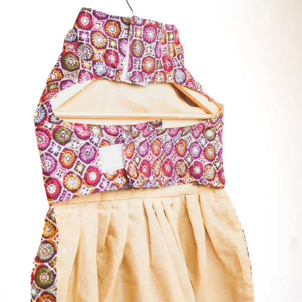 Skatrs Burgundy Regal Ensembl Festive Grace Lehenga for Dogs and Cats