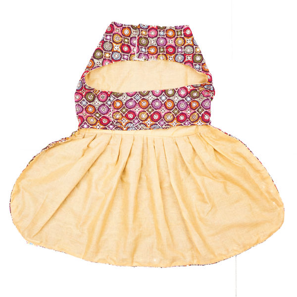 Skatrs Burgundy Regal Ensembl Festive Grace Lehenga for Dogs and Cats