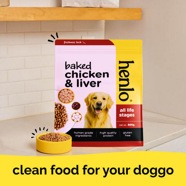 Henlo Baked Chicken Adult and Puppy Dog Dry Food | 100% Human Grade Ingredients