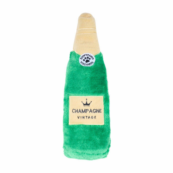 Zippy Paws Happy Hour Champagne Crusherz Plush Toy for Dogs