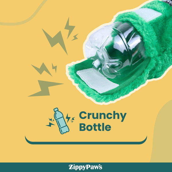 Zippy Paws Happy Hour Champagne Crusherz Plush Toy for Dogs