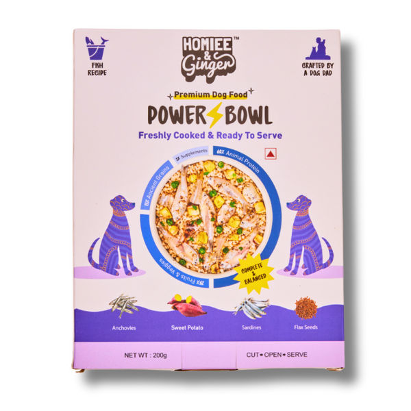 Homiee & Ginger Power Bowl Fish Fiesta Fresh Food for Dogs