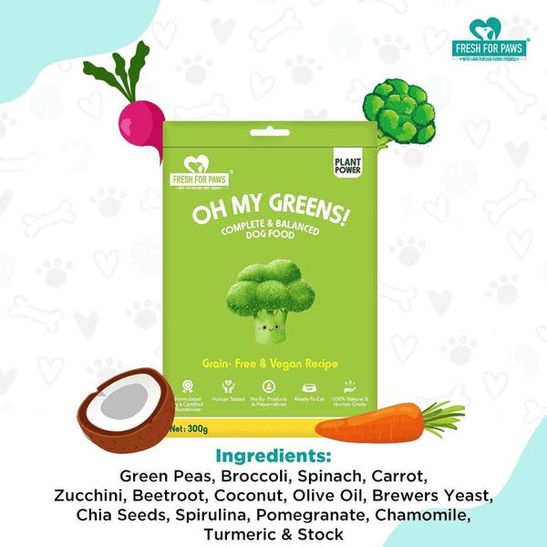 Fresh For Paws Oh My Greens Dog Wet Food (300g)