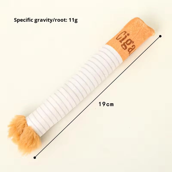 Talking Dog Club No Smoke Cigarette with Cover Plush Toy for Dogs