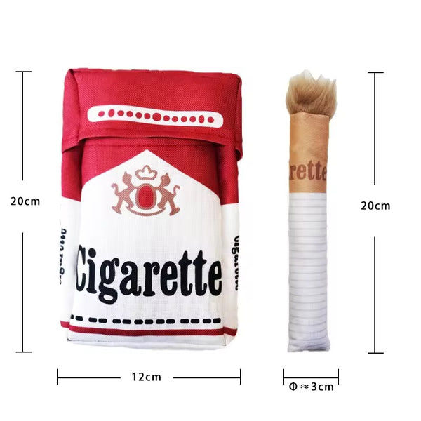 Talking Dog Club No Smoke Cigarette with Cover Plush Toy for Dogs