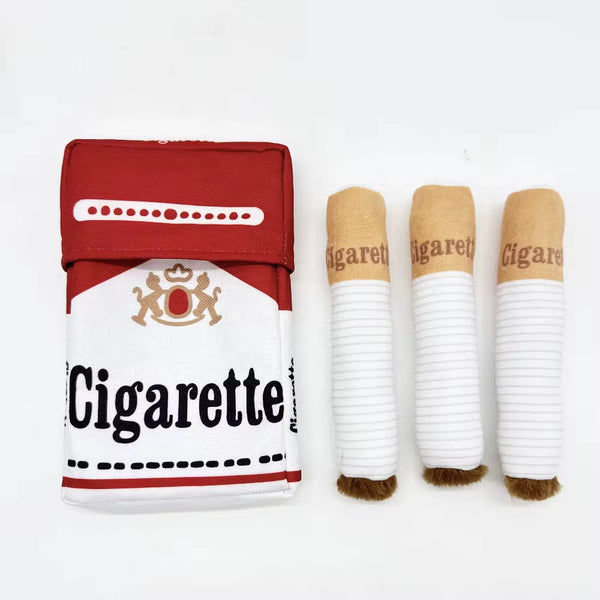 Talking Dog Club No Smoke Cigarette with Cover Plush Toy for Dogs
