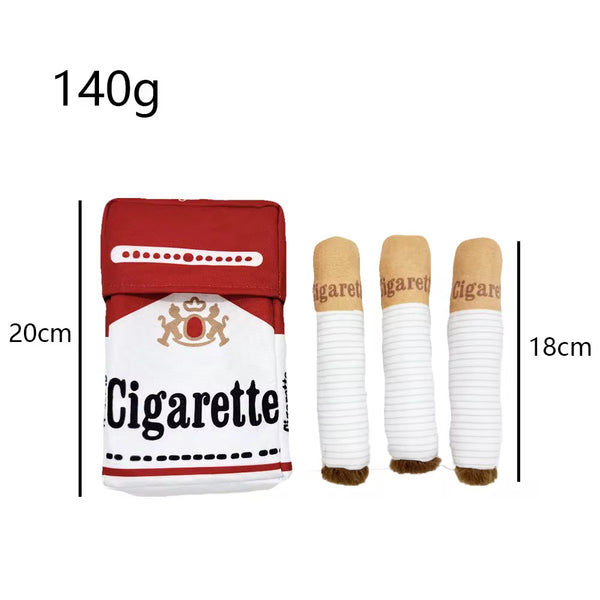 Talking Dog Club No Smoke Cigarette with Cover Plush Toy for Dogs
