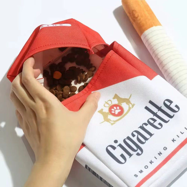 Talking Dog Club No Smoke Cigarette with Cover Plush Toy for Dogs