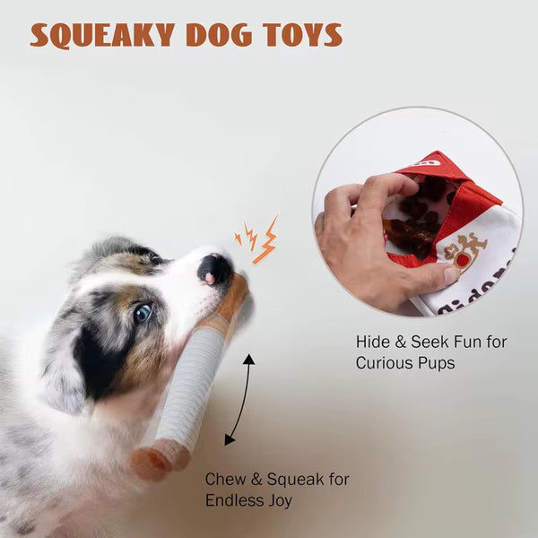 Talking Dog Club No Smoke Cigarette with Cover Plush Toy for Dogs