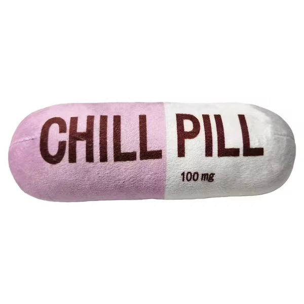 Talking Dog Chill Pill Plush Toy for Dogs (Pink)