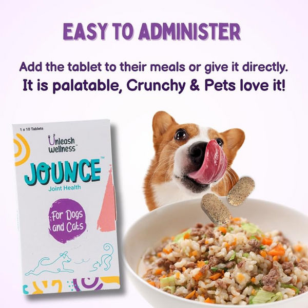 Unleash Wellness Jounce Hip and Joint Support Chews for Dogs and Cats
