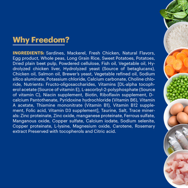 Signature Freedom Fish, Chicken and Peas Recipe Kitten Dry Cat Food