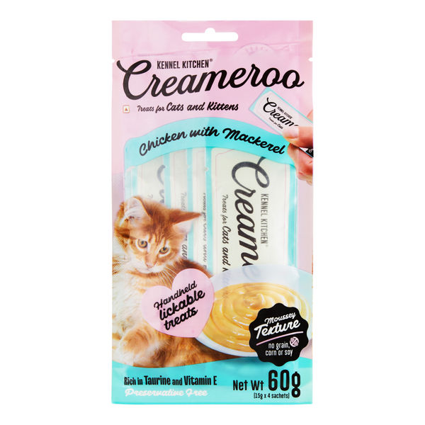 Kennel Kitchen Creameroo Chicken with Mackerel Creamy Cat Treats