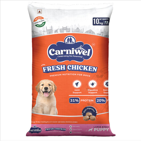 Carniwel Fresh Chicken Kibble Large Breed Puppy Dog Dry Food