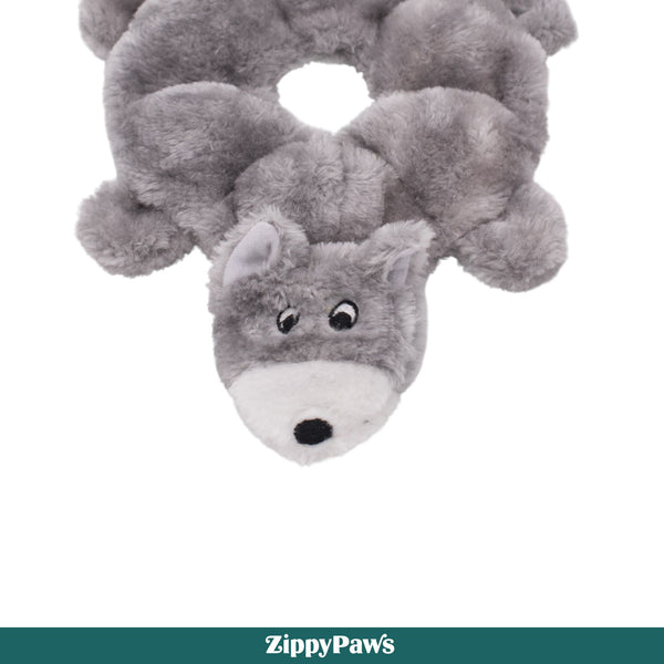 Zippy Paws Loopy Wolf Plush Toy for Dogs