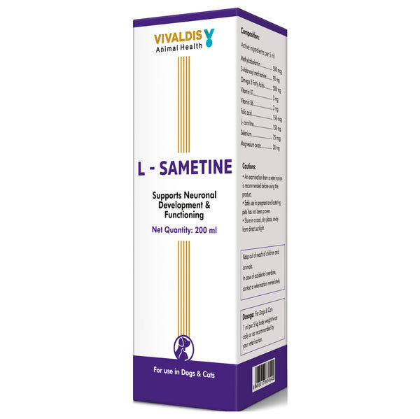 Vivaldis L Sametine Syrup for Dogs and Cats (200ml)