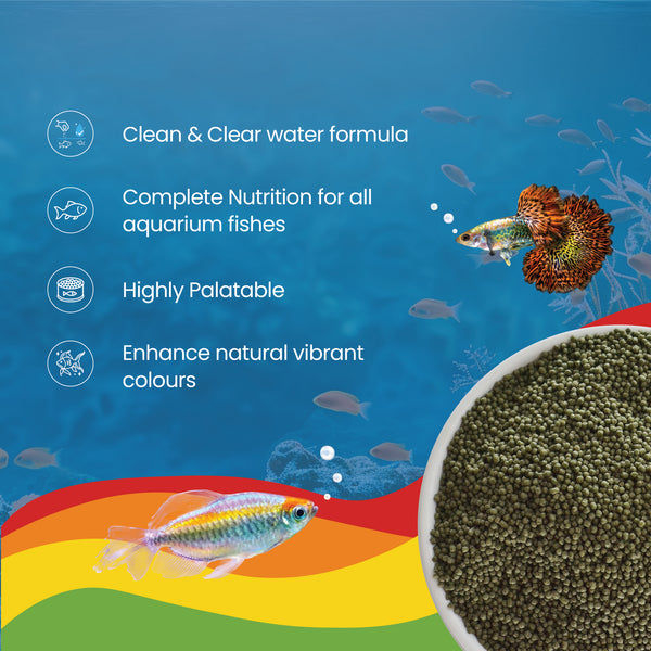 Growel Rainbow Micro 0.9mm Floating Pellet for Fish
