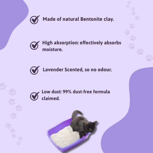 BearHugs Lavender Scented Bentonite Cat Litter