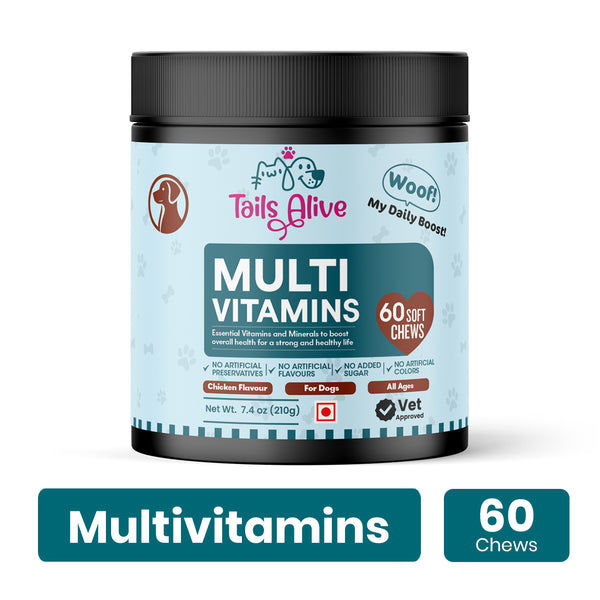 TailsAlive Chicken Flavour Multivitamin Soft Chews Supplement for Dogs