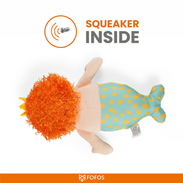 Barkbutler x Fofos Sealife Mermaid Plush Toy for Dogs