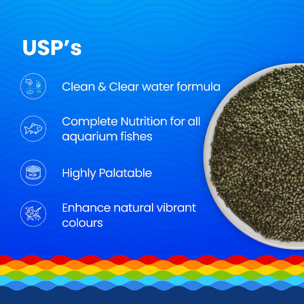 Growel Rainbow Micro 0.9mm Floating Pellet for Fish