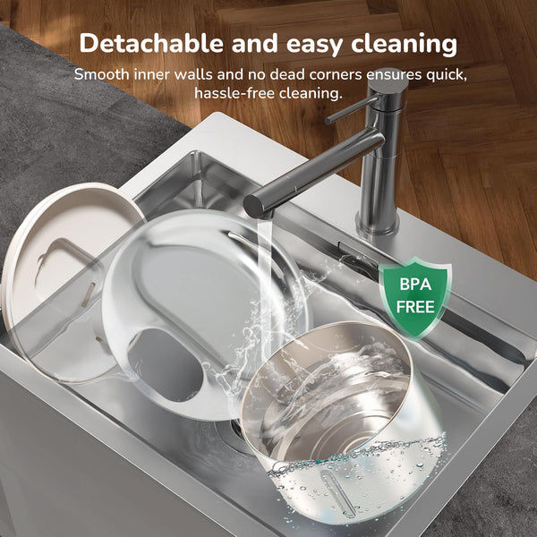 Petverse Smart Motion Sensor Pet Water Fountain for Dogs & Cats (Silver)
