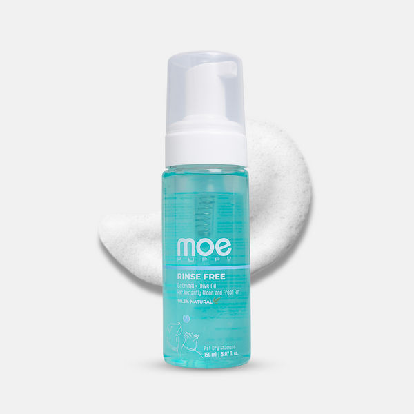 Moe Puppy Cleansing & Conditioning Waterless Shampoo & Conditioner for Dogs & Cats