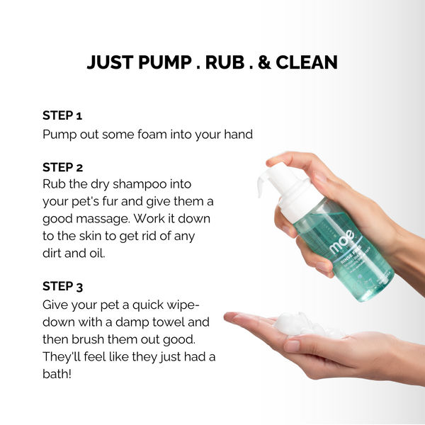 Moe Puppy Cleansing & Conditioning Waterless Shampoo & Conditioner for Dogs & Cats