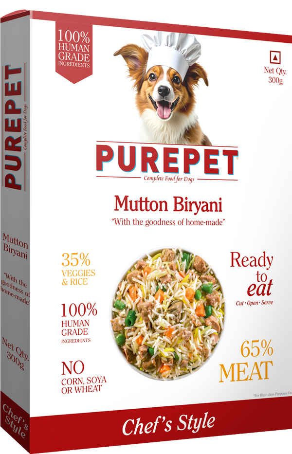 Purepet Mutton Biryani Fresh Food For Dogs