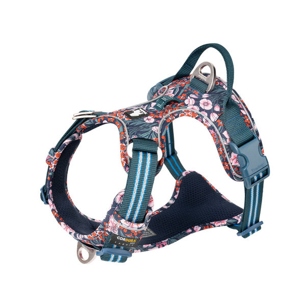 Truelove Floral No Pull Pet Harness for Dogs (Navy Blazer)