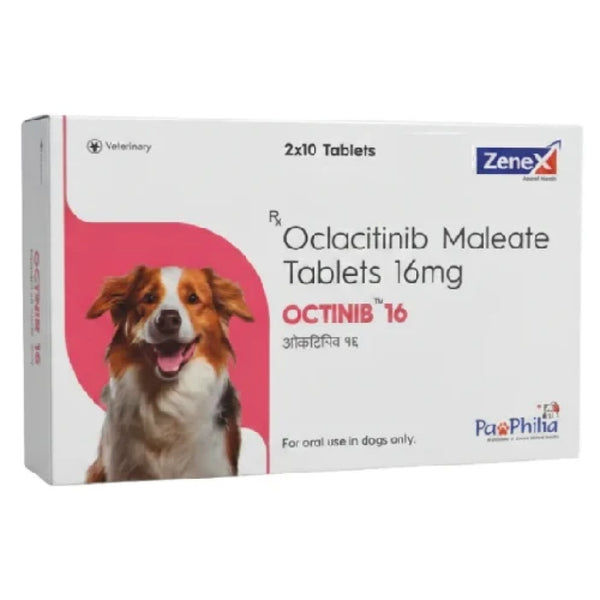 Zenex Octinib 16mg Tablets (Oclacitinib) for Dogs