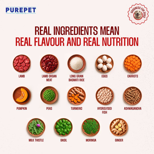 Purepet Mutton Biryani Fresh Food For Dogs