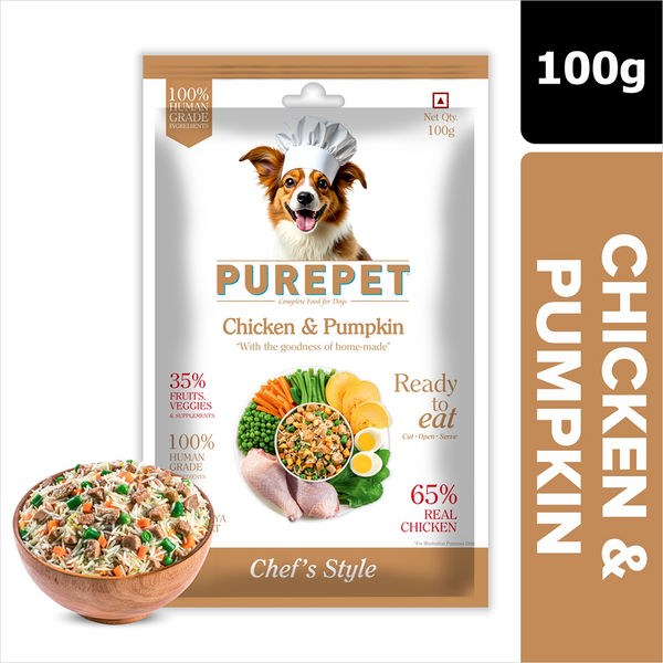Purepet Chicken and Pumpkin Biryani Fresh Food for Dogs