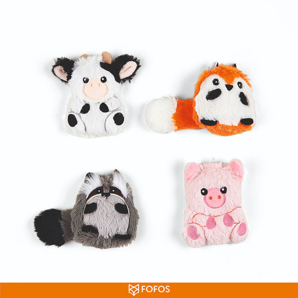 Barkbutler x Fofos Floppy Crinkle Cow Catnip Toy for Cats