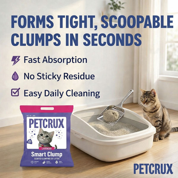 Petcrux Lavender & Lemon Scented Smart Clumping Cat Litter