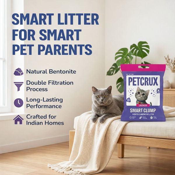 Petcrux Lavender & Lemon Scented Smart Clumping Cat Litter