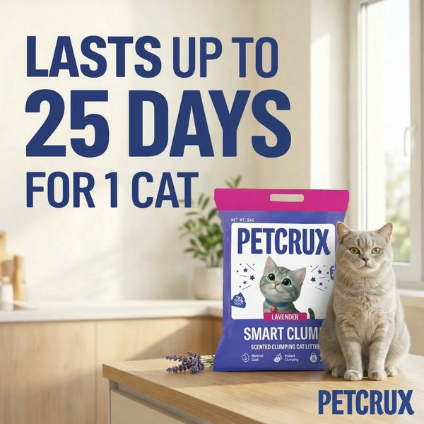 Petcrux Lavender & Lemon Scented Smart Clumping Cat Litter