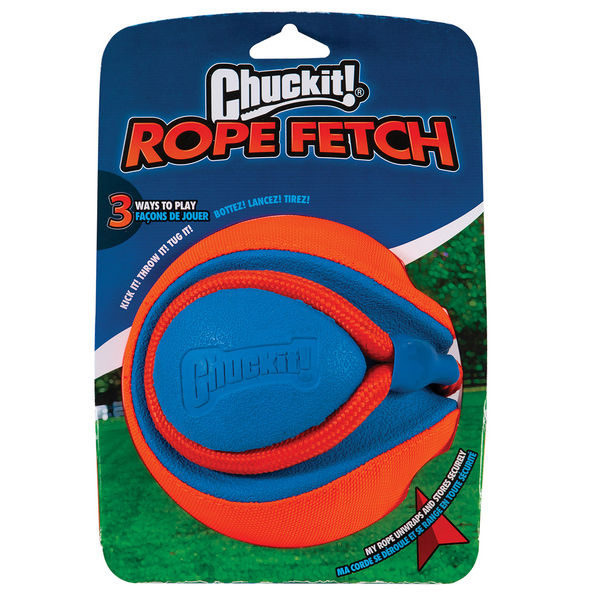 Chuckit! Rope Fetch Toy for Dogs (Orange&Blue)
