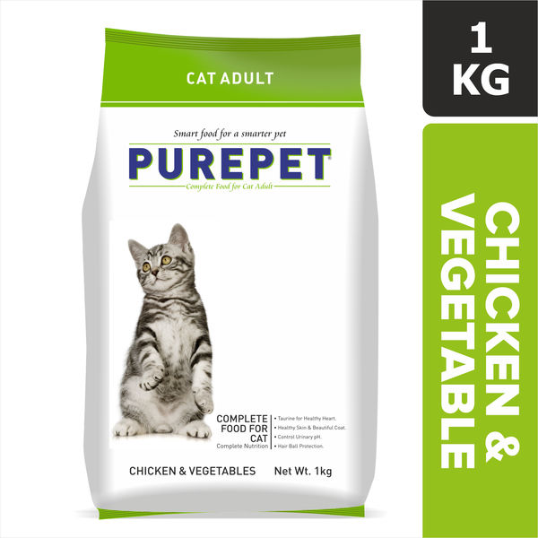 Purepet Chicken & Vegetables Adult Dry Cat Food