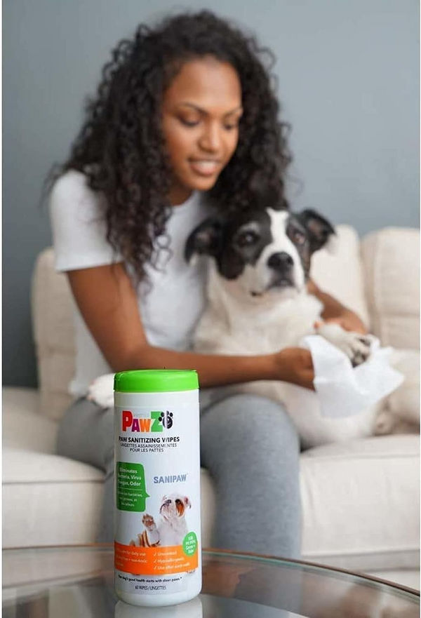 PawZ SANIPAW Wipes for Dogs (White)