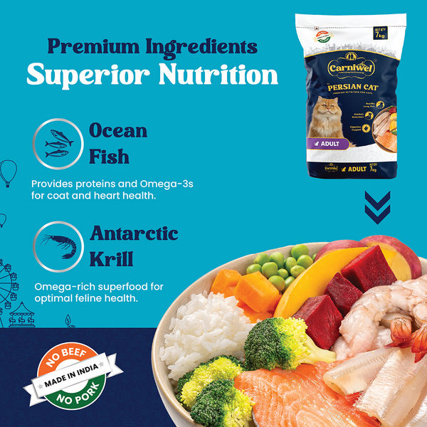 Carniwel Antarctic Krill Persian Adult Cat Dry Food