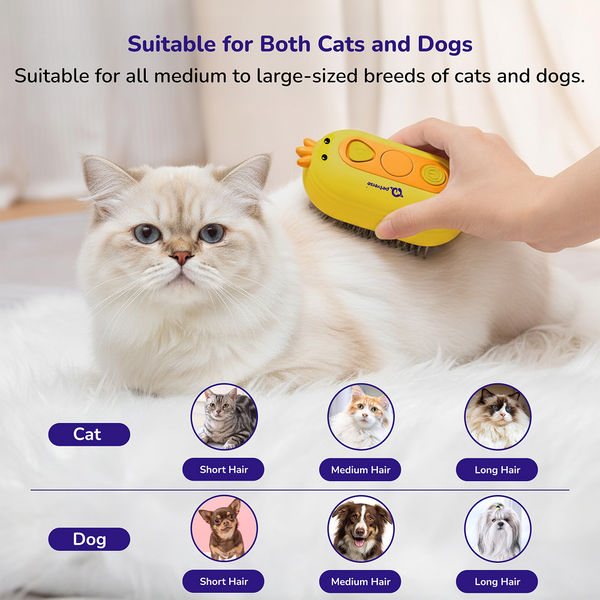 Petverse Steam Brush for Dogs & Cats