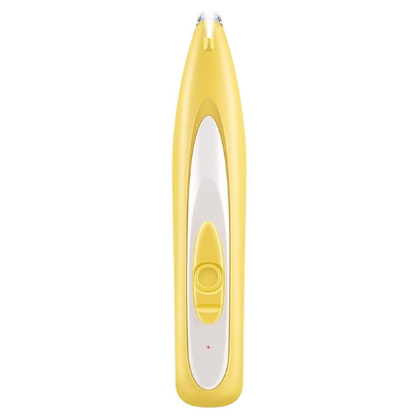 Petvogue LED Rechargeable Paw and Face Hair Trimmer for Dog and Cats (Yellow)