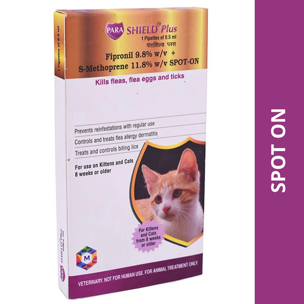 Medfly Healthcare Parashield Plus Tick & Flea Spot On for Cats
