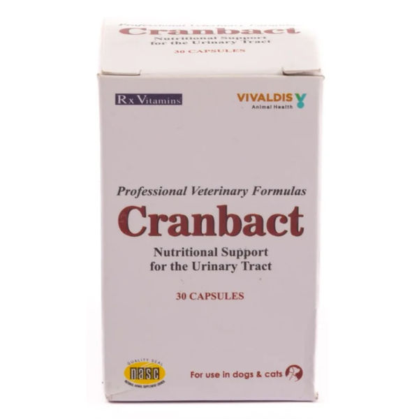 Vivaldis Cranbact Capsules for Dogs and Cats (pack of 30 capsules)