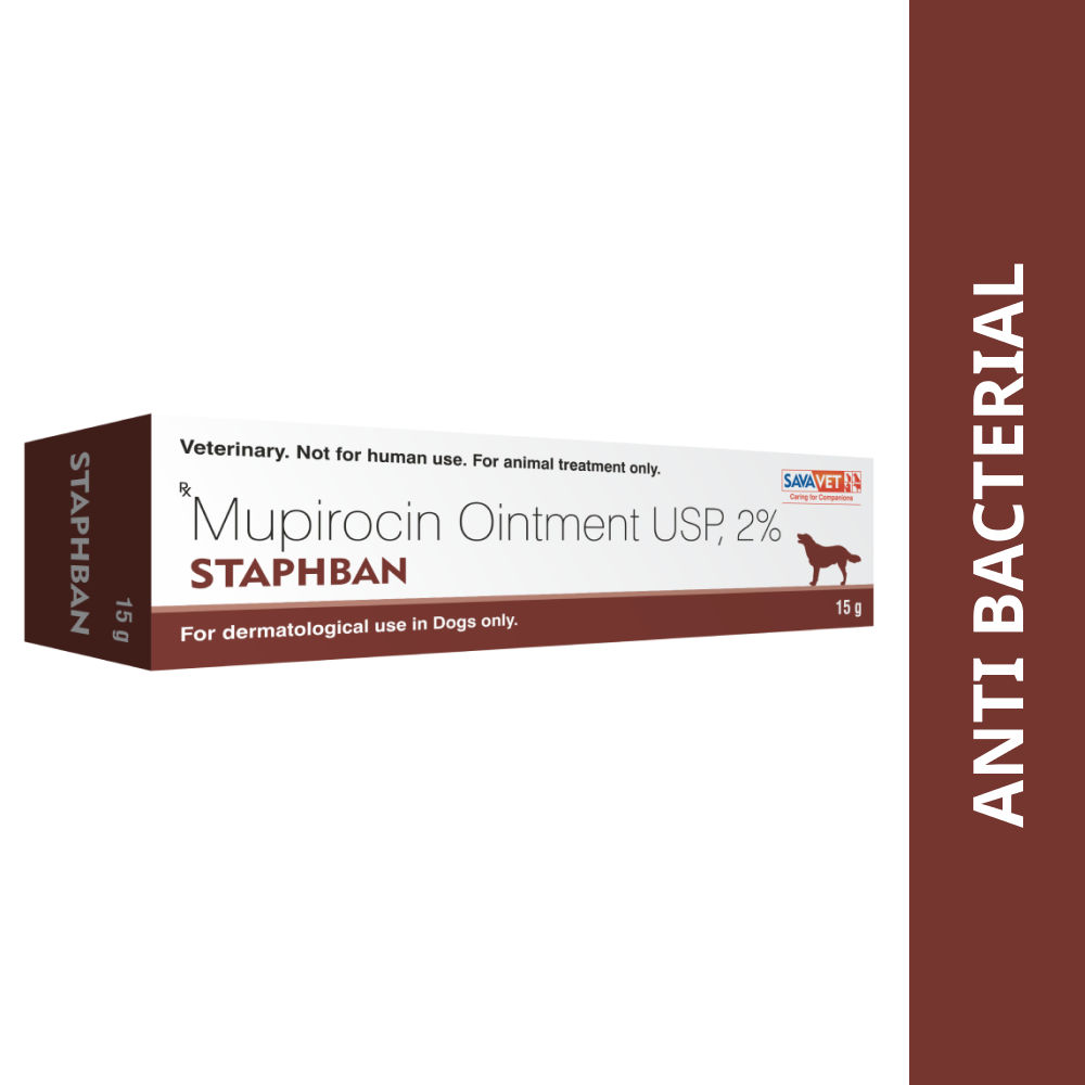 Savavet Staphban (Mupirocin) Ointment for Dogs & Cats