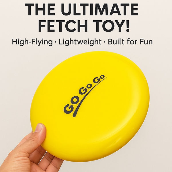 Talking Dog Club Pop Light weight Frisbee Toy for Dogs (Yellow)